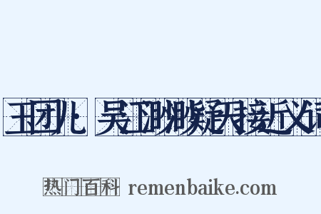 玉团儿·吴江渺渺疑天接近义词是什么意思的图片